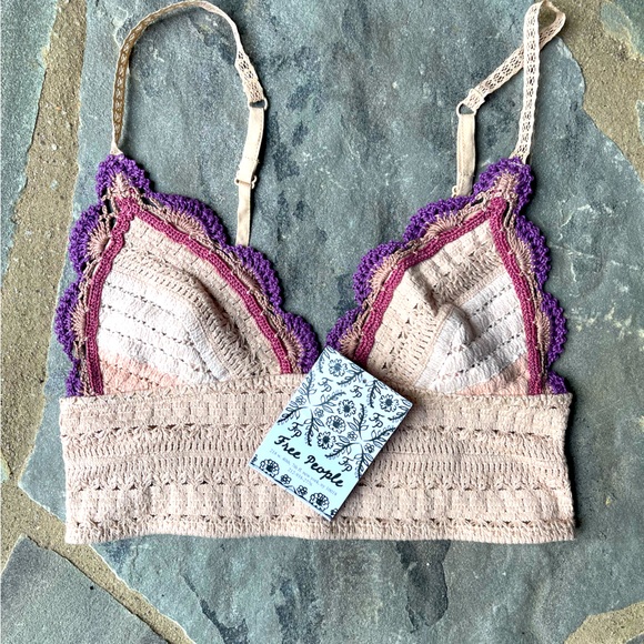 Free People Another Weekend Longline Bralette in Soft Pink - Picture 3 of 13